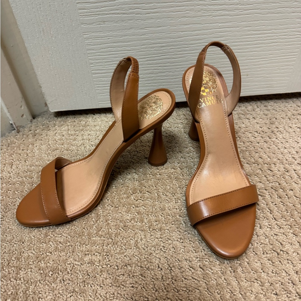Vince Camuto Women's Brown Slingback Heels